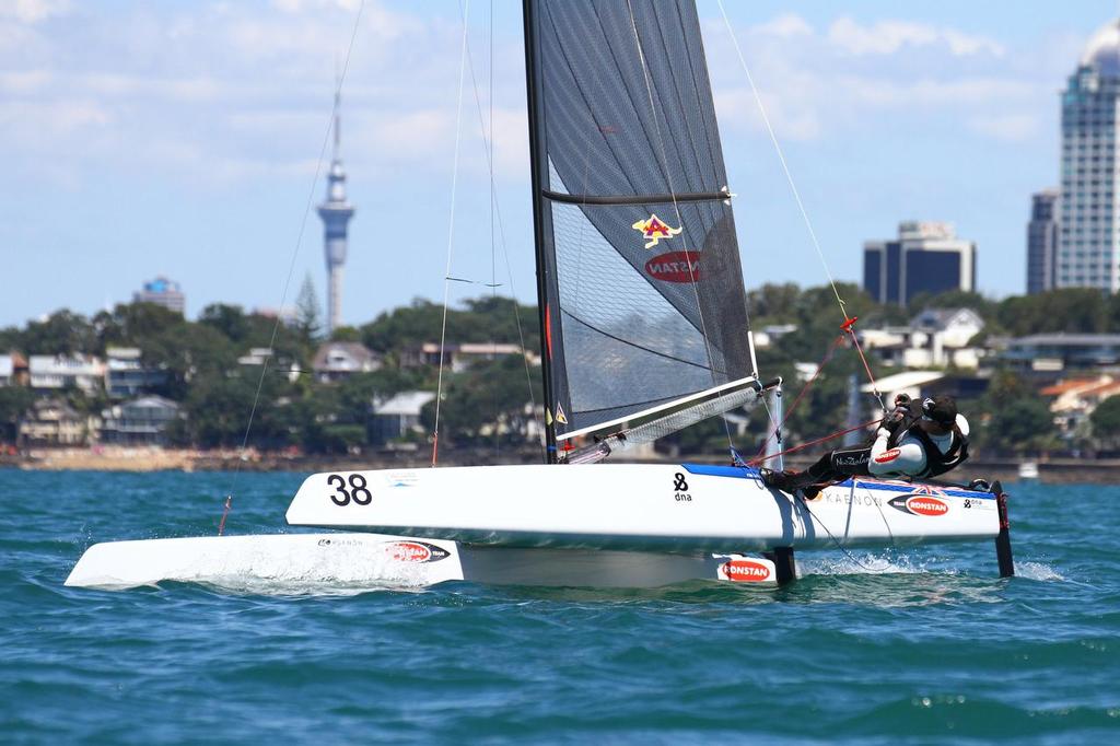 Int. A-Class Catamaran World Championship, Day 5, Takapuna NZ © Richard Gladwell www.photosport.co.nz